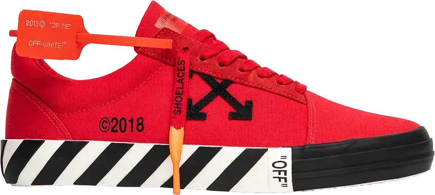  Off-White Vulc Low Top &#039;Red&#039;