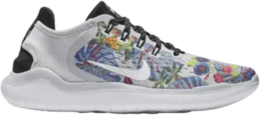  Nike Free RN 2018 Floral Pure Platinum (Women&#039;s)