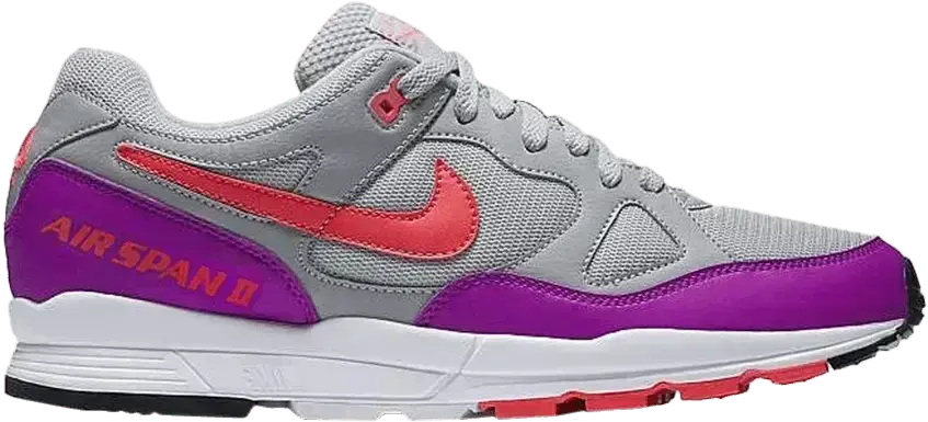  Nike Air Span 2 Wolf Grey Solar Red Vivid Purple