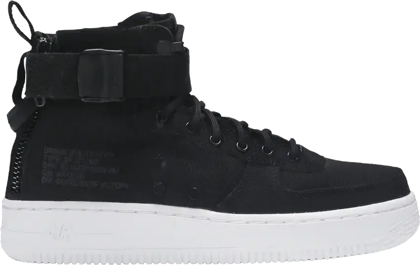  Nike SF Air Force 1 Mid Black Anthracite White (GS)