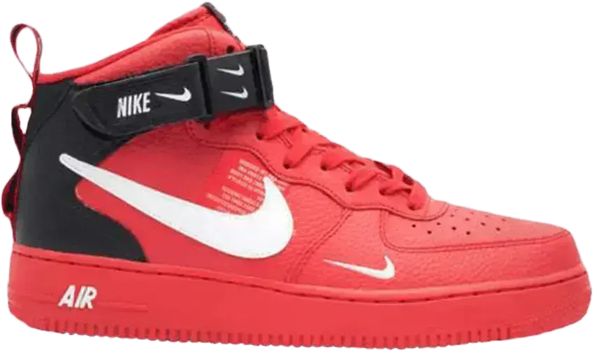  Nike Air Force 1 Mid Utility University Red