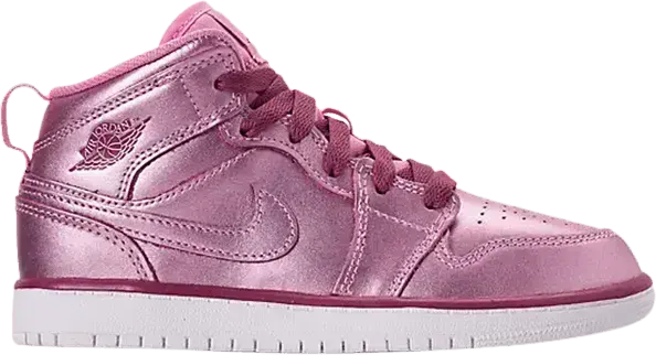  Jordan 1 Mid Pink Rise (PS)