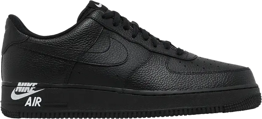 Nike Air Force 1 Low Black Black White