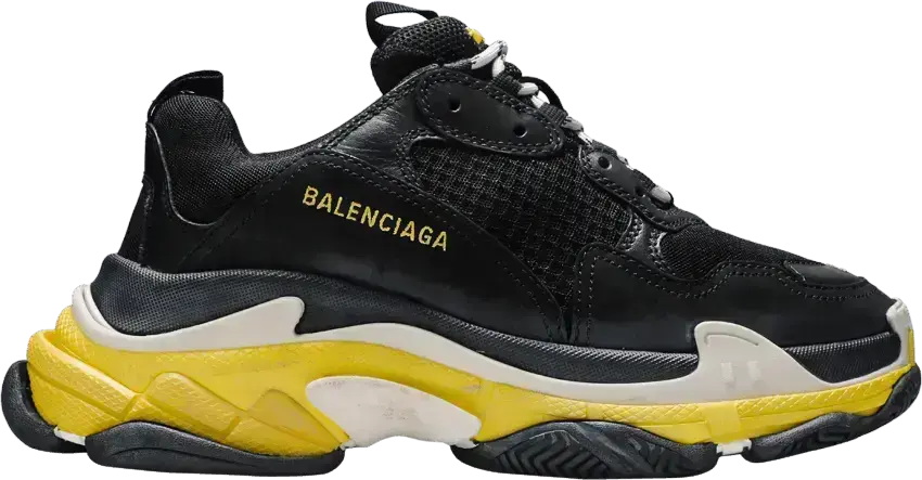  Balenciaga Triple S Sneaker &#039;Black Yellow&#039;