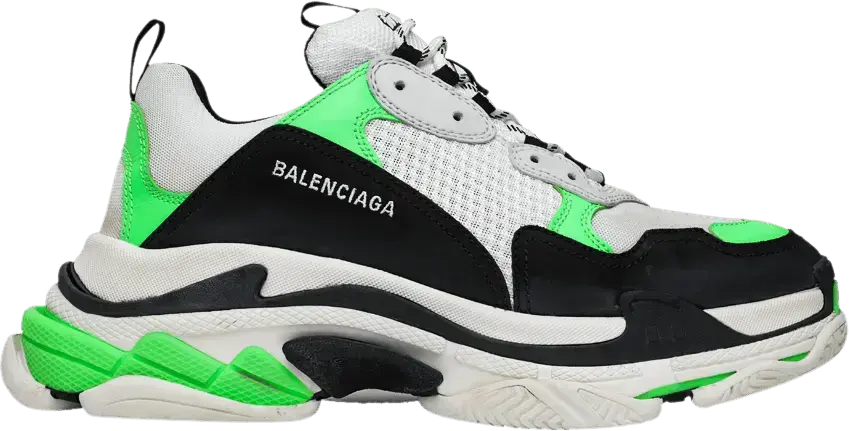  Balenciaga Triple S Sneaker &#039;White Green Fluo&#039;