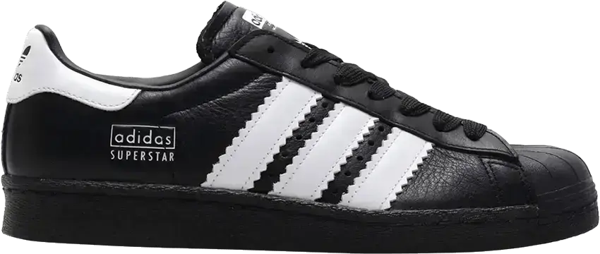  Adidas adidas Superstar 80s Enlarged Stripes Black