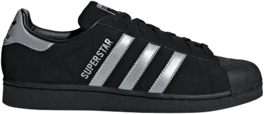  Adidas Superstar &#039;Black Silver&#039;