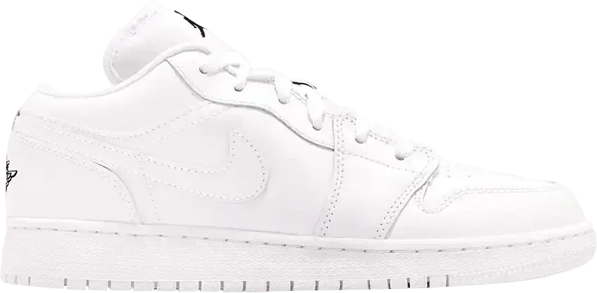  Jordan 1 Low Triple White (GS)