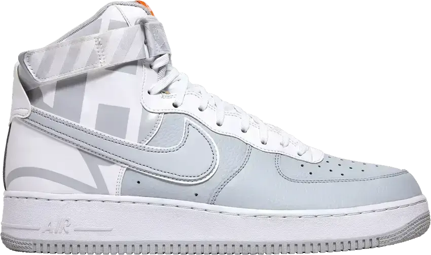  Nike Air Force 1 High Force Logo Pure Platinum