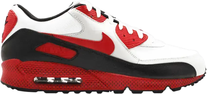  Nike Air Max 90 White Sport Red Neutral Grey