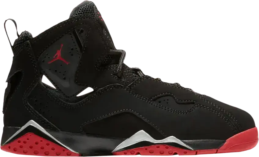  Jordan True Flight Black Gym Red Metallic Silver (PS)