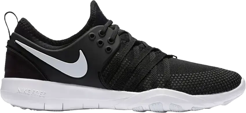  Nike Free Tr 7 Black White (Women&#039;s)