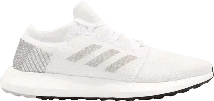  Adidas adidas Pureboost Go White Grey (Women&#039;s)