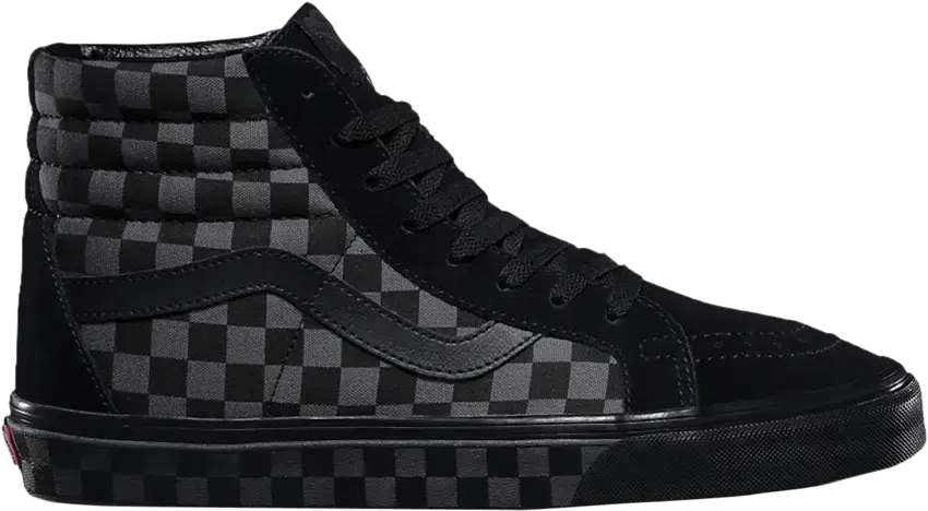  Vans Sk8-Hi Checkerboard Black Pewter