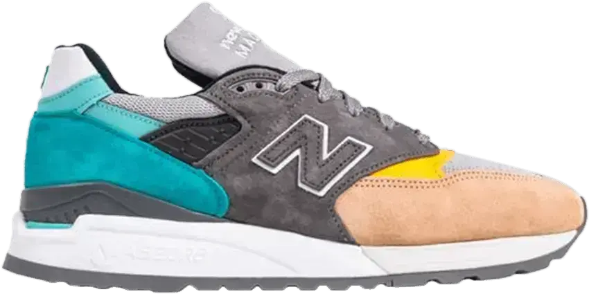  New Balance 998 Grey Blue Yellow