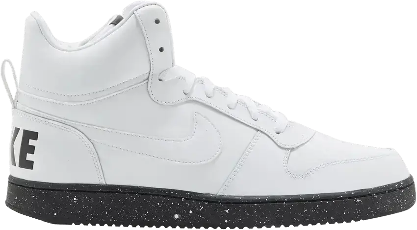  Nike Court Borough Mid White Black Speckled Sole