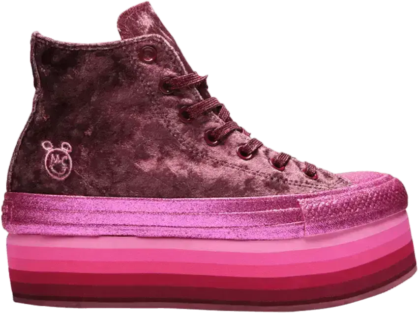  Converse Chuck Taylor All-Star Lift Hi Miley Cyrus Pink (Women&#039;s)