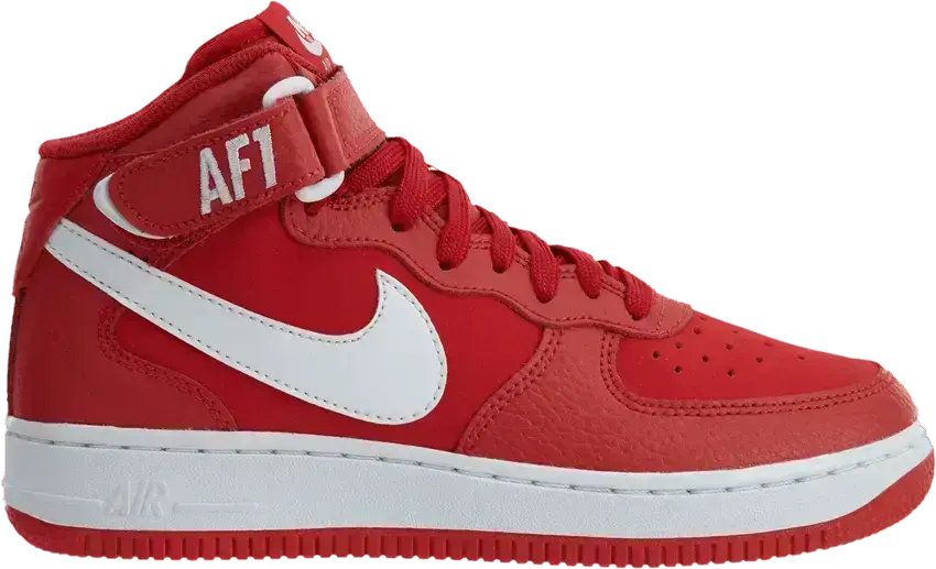  Nike Air Force 1 Mid GS &#039;University Red&#039;
