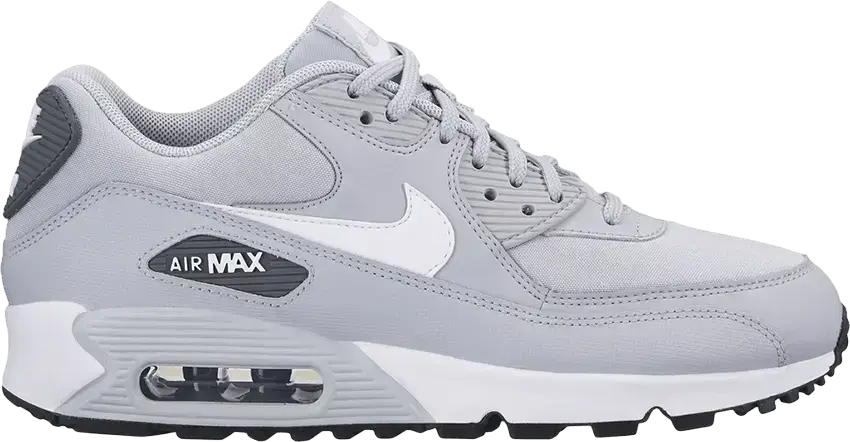  Nike Air Max 90 Wolf Grey White Black (Women&#039;s)