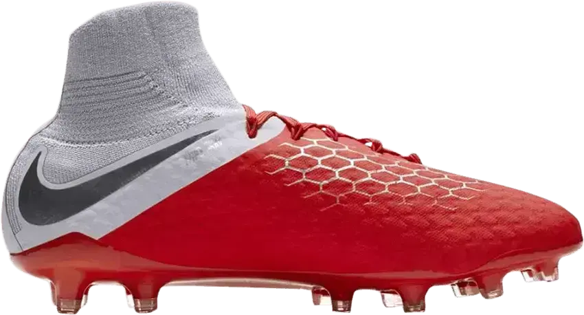  Nike Hypervenom Phantom 3 Pro DF FG Light Crimson Wolf Grey