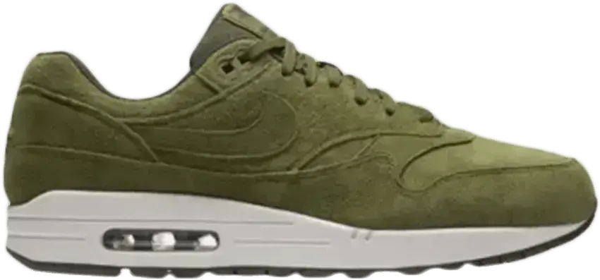  Nike Air Max 1 Olive Canvas Suede