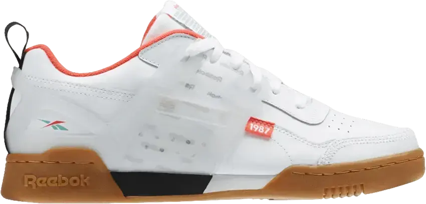  Reebok Workout Plus Altered White Black Red Mist