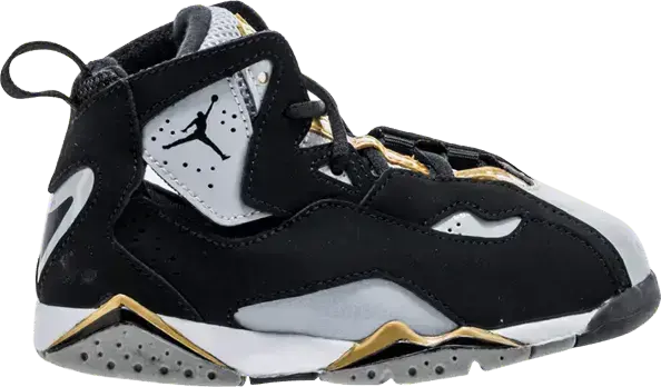  Jordan True Flight Black Wolf Grey Metallic Gold (TD)