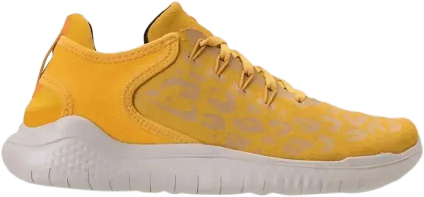  Nike Free RN 2018 Cheetah Yellow (Women&#039;s)