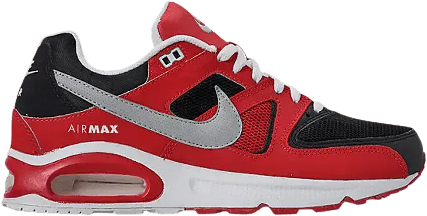  Nike Air Max Command Black Silver Red