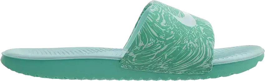  Nike Kawa Slide Print Emerald Rise (GS)