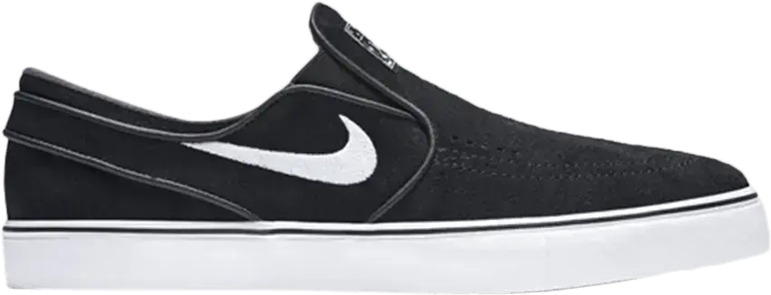  Nike SB Zoom Stefan Janoski Slip-On Black White