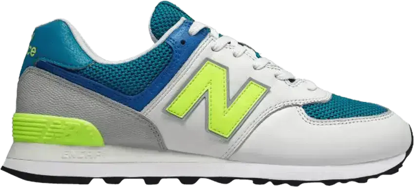  New Balance 574 &#039;Deep Ozone Blue Bleached Lime&#039;