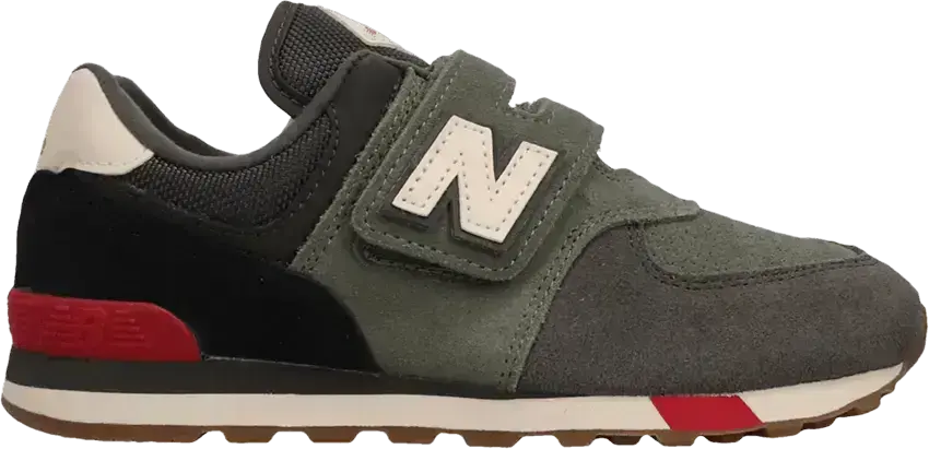  New Balance 574 Kids Wide &#039;Green Grey Beige&#039;