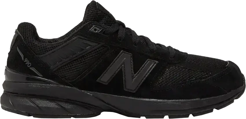  New Balance 990v5 Big Kid &#039;Triple Black&#039;