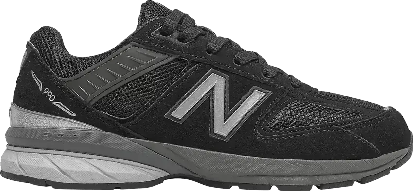  New Balance 990v5 Big Kid X-Wide &#039;Black&#039;