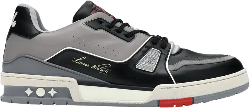  Louis Vuitton LV Trainer Sneaker Low Black Grey