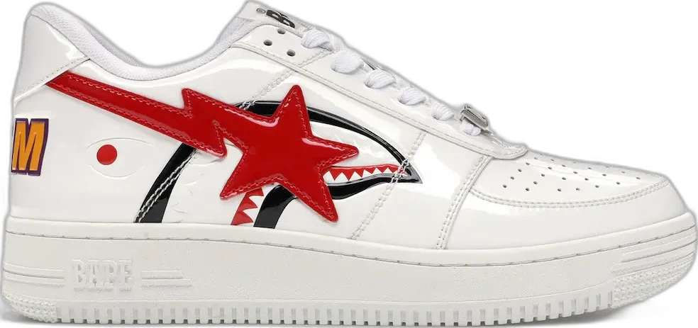  A Bathing Ape Bape Sta Low Shark White