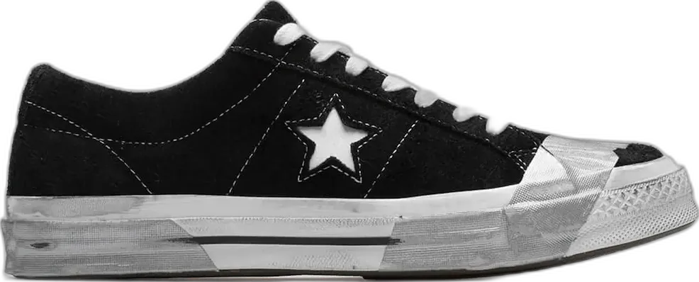 Converse One Star Ox Suede Black Grey Tape