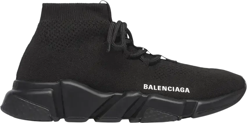  Balenciaga Wmns Speed Lace Up Sneaker &#039;Black&#039;