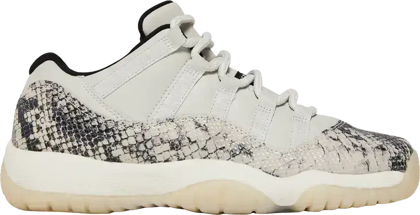  Jordan 11 Retro Low Snake Light Bone (GS)