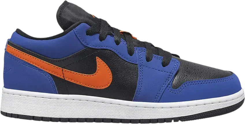  Jordan 1 Low Black Blue Orange (GS)