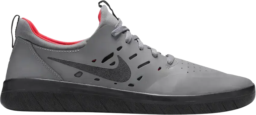  Nike SB Nyjah Free Dark Grey Gym Red Black