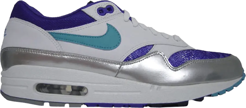  Nike Wmns Air Max 1 &#039;Silver Varsity Purple&#039;
