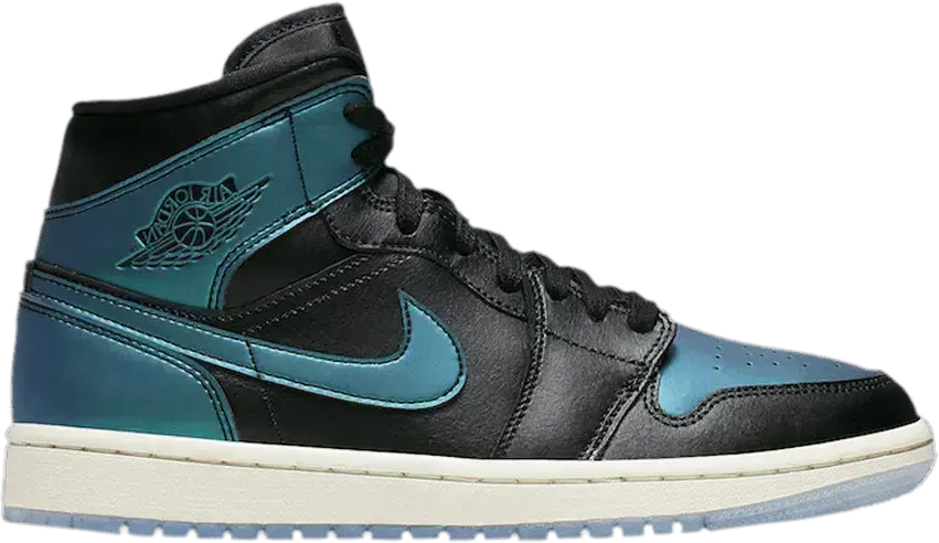  Jordan 1 Mid Iridescent Black (Women&#039;s)