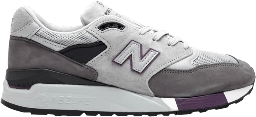  New Balance 998 Made in USA &#039;Charcoal Grey Purple&#039;