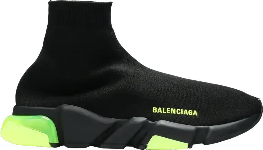  Balenciaga Speed Trainer Clearsole Yellow Fluo