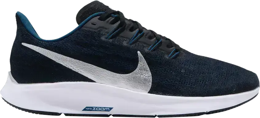  Nike Air Zoom Pegasus 36 Black Navy Silver