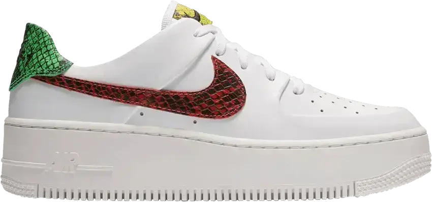  Nike Wmns Air Force 1 Sage Low Premium &#039;Snake - White&#039;