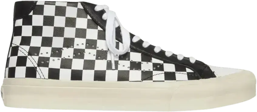  Vans Court Mid &#039;Checker - White Black&#039;