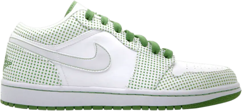  Jordan 1 Phat Low Polka Dot White Chlorophyll